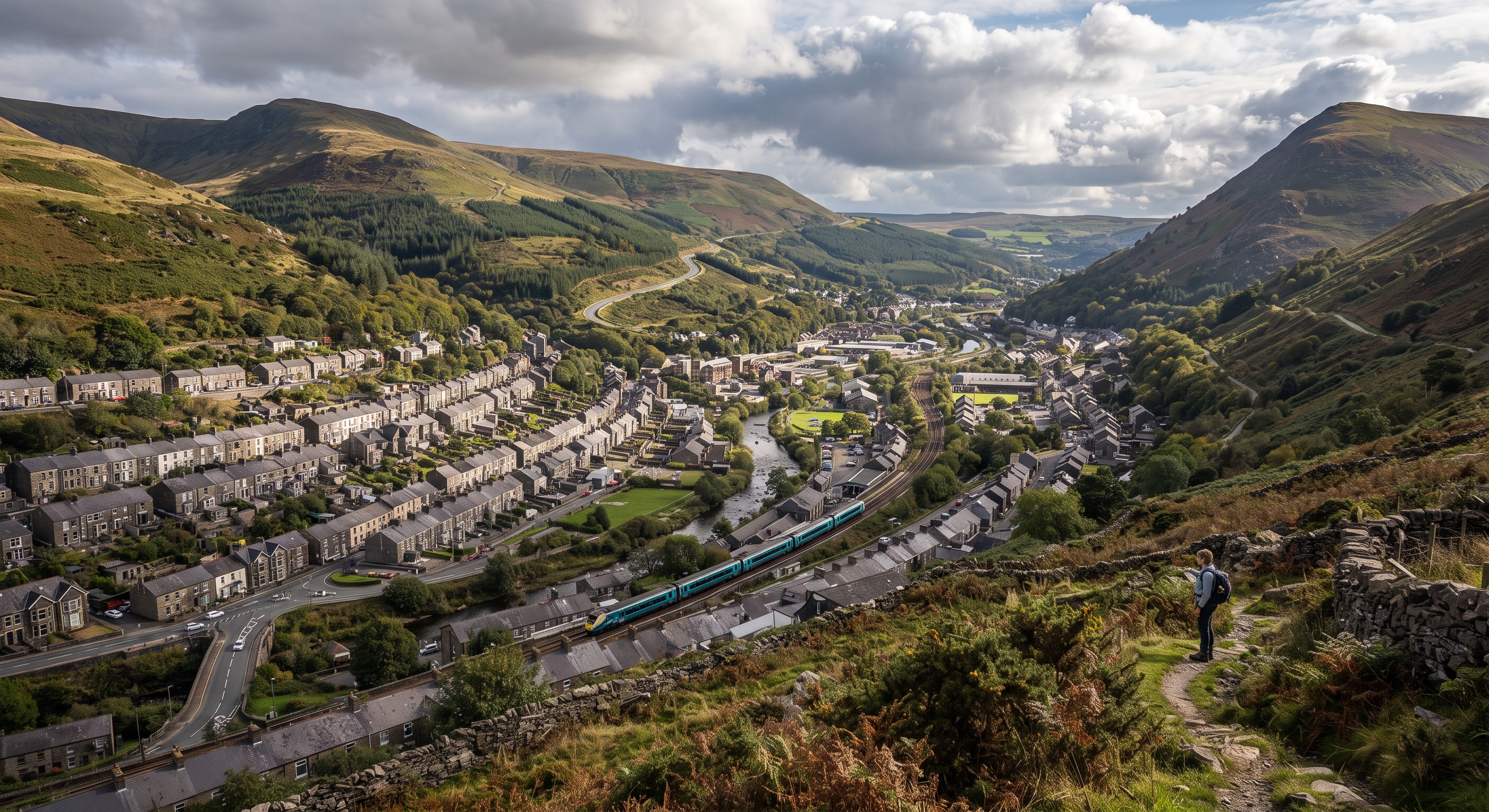 Rhondda valley, South Wales \u2014 our local area