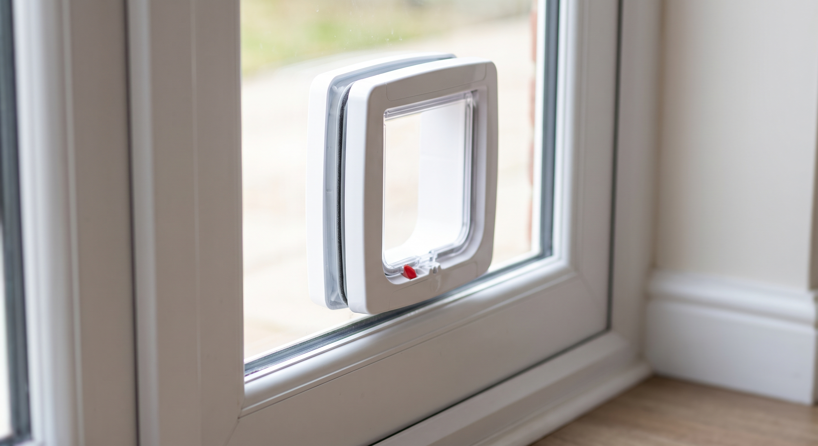 Cat flap fitting